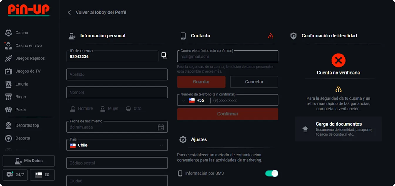 Cómo completar la verificación paso a paso