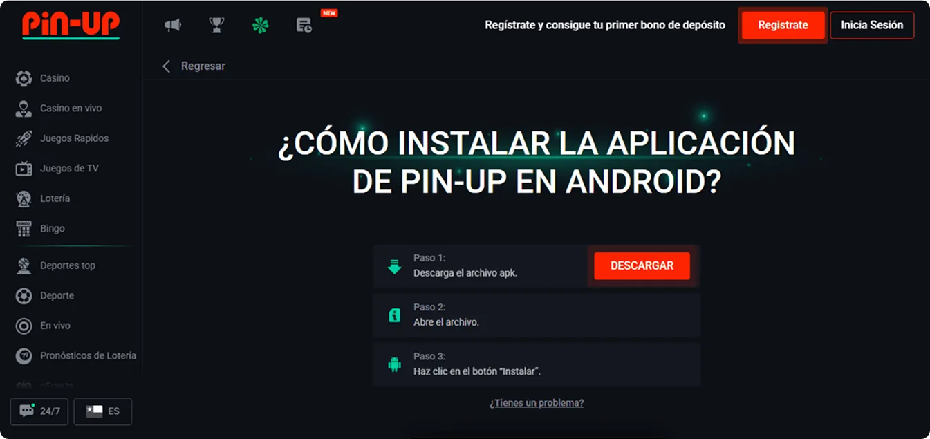 Descargue la Pin-Up Casino App y empiece a jugar donde quiera
