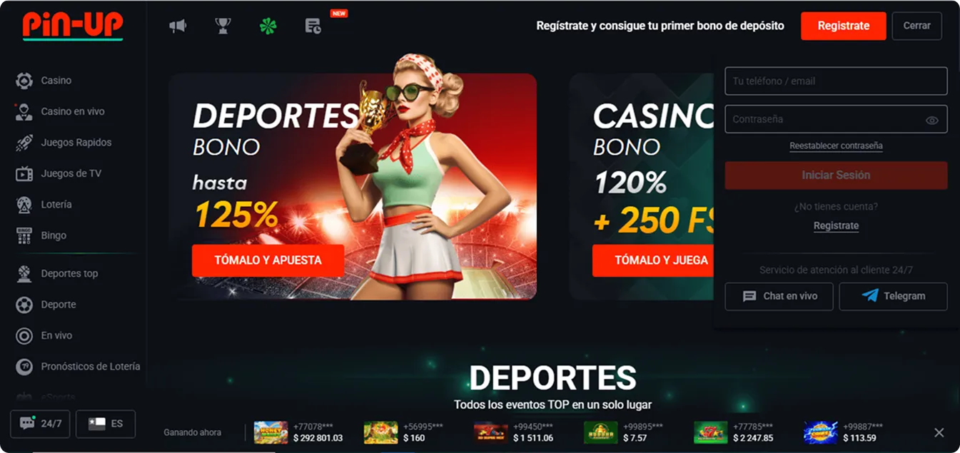 Entrar a Pin-Up Casino