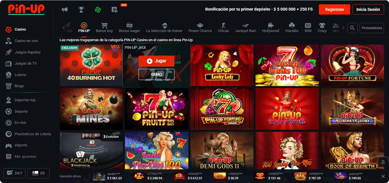 Ventajas de Pin-Up Casino